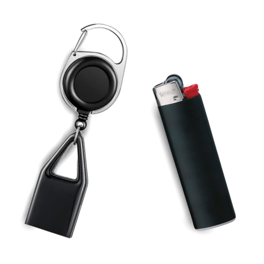 LEASHER - SCHWARZ + FEUERZEUG