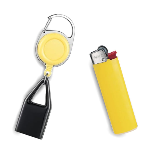 LEASHER - GELB + FEUERZEUG